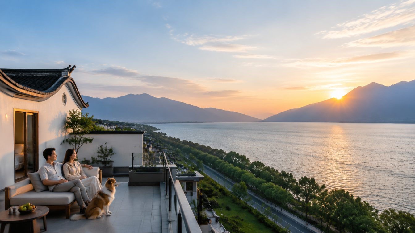 迪庆藏族自治州携宠住进洱海落日